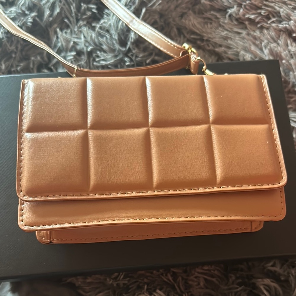 Tan Quilted Women's Bag
